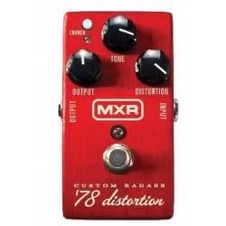 Pedal de Efectos Dunlop MXR Custom Badass '78 Distortion (M78) - Envío Gratuito