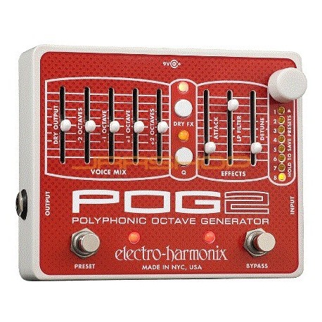 Pedal Efecto Electro Harmonix Polyphonic Octave Generator (POG 2) - Envío Gratuito