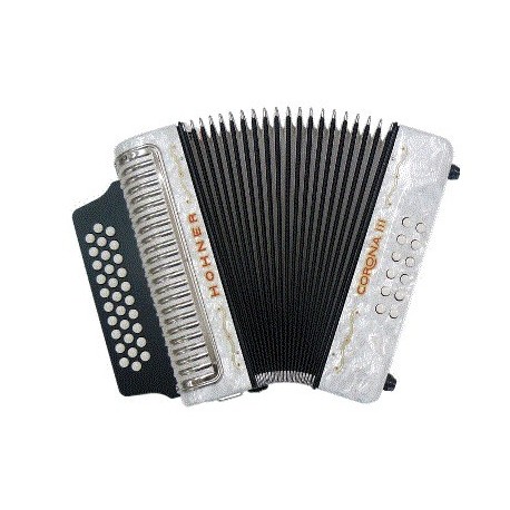 Acordeon de Botones Hohner Corona II Diferentes Colores Sol (GCF) - Envío Gratuito