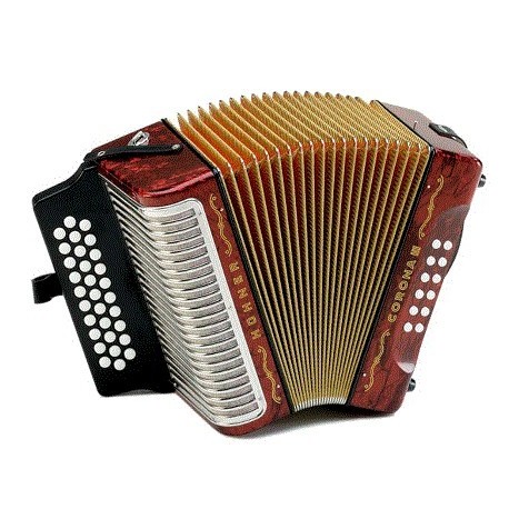 Acordeon de Botones Hohner Corona III Diferentes Colores Fa (FBB) - Envío Gratuito