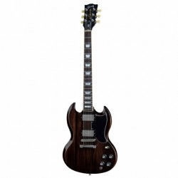 Guitarra Eléctrica GIBSON 2015 SG STANDARD TRANSLUCENT EBONY  SGS15BLCH1 - Envío Gratuito