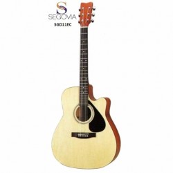 Guitarra Electroacustica SEGOVIA GUITARRA TEXANA E/ACUSTICA NAT C/ RESAQUE 6 CDAS  SGD11EC - Envío Gratuito