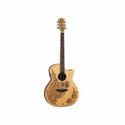 Guitarra Electroacustica LUNA GUITARRA ELECTROACUSTICA LUNA NYLON HENNA NAT. MOD. HEN O2 NYL 8202888 - Envío Gratuito