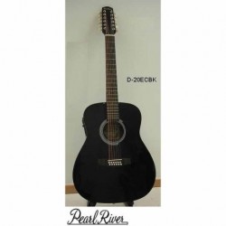 Guitarra Electroacustica PEARL RIVER GUITARRA TEXANA E/ACUSTICA NATURAL 12 CDAS  D-20EC - Envío Gratuito