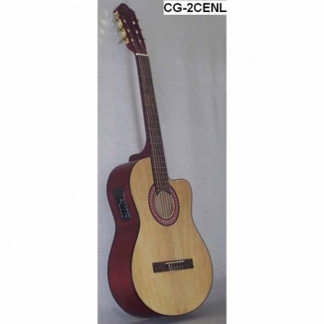 Guitarra Acústica SEGOVIA GUITARRA ELECTRO ACUSTICA CLASICA  CG-2CENL - Envío Gratuito