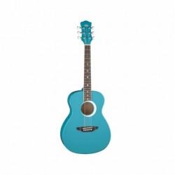 Guitarra Acústica LUNA GUITARRA ACUSTICA AURORA BOREAL BY LUNA, AQUA MOD. AR BOR TEAL  7000250 - Envío Gratuito