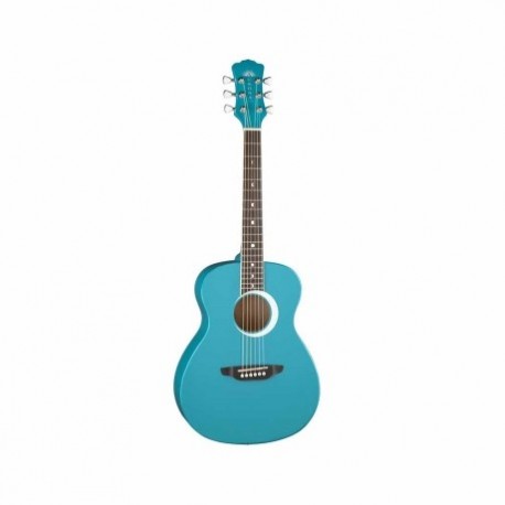 Guitarra Acústica LUNA GUITARRA ACUSTICA AURORA BOREAL BY LUNA, AQUA MOD. AR BOR TEAL  7000250 - Envío Gratuito