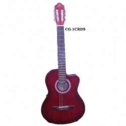 Guitarra Acústica SEGOVIA GUITARRA CLASICA CON RESAQUE VINO CG-1C RDS - Envío Gratuito