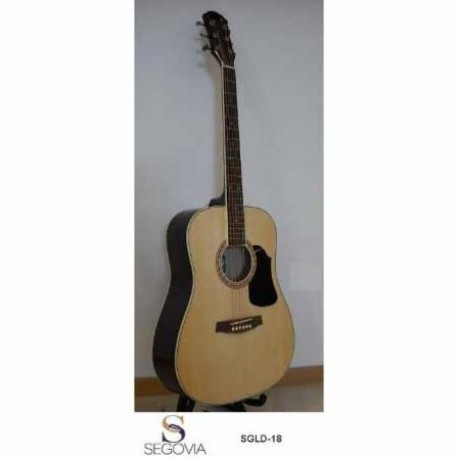 Guitarra Acústica SEGOVIA GUITARRA TEXANA NATURAL 6 CDAS METAL  SGLD-18 - Envío Gratuito