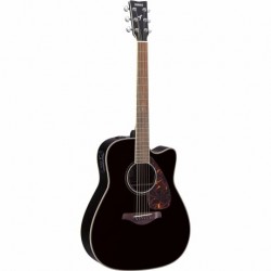 Guitarra Acústica YAMAHA Guitarra Folk EA tapa sólida, Negra  GFGX730SCBL - Envío Gratuito